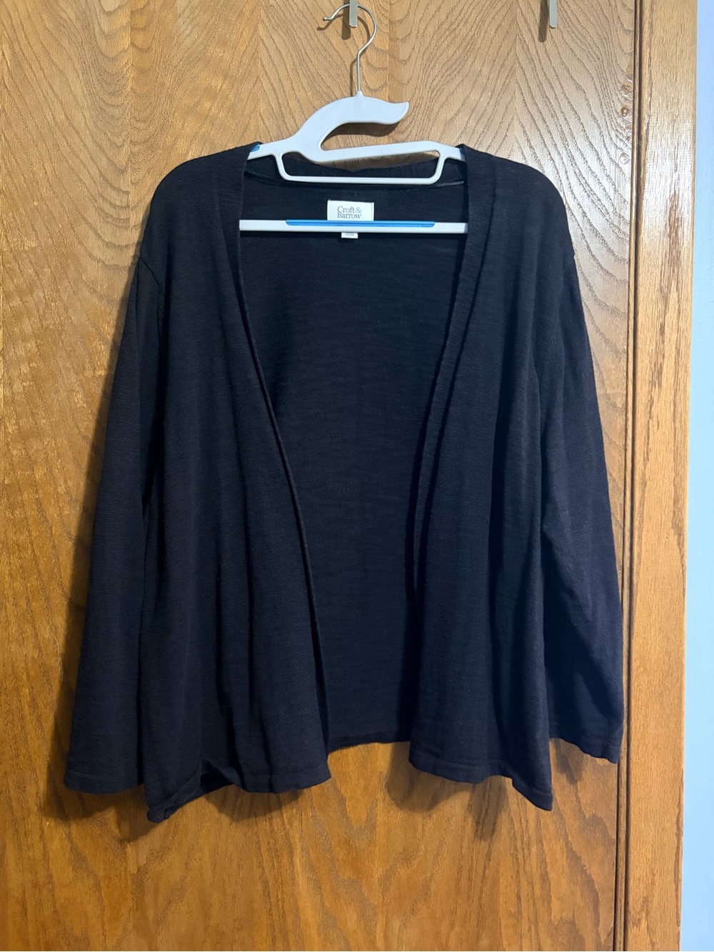 Croft & Barrow 1X black long sleeve cardigan